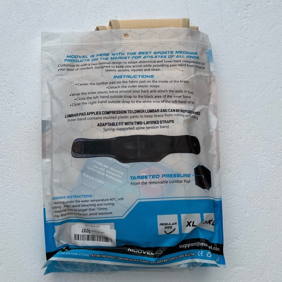 Modvel Premium Back Brace With Lumbar Support Pain Relief Support - Picture 10 of 15